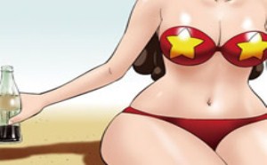 海滩上吃完饮料瓶子的用法_色小组漫画全集