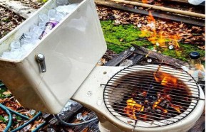 最有创意的二次利用烧烤架快来开烤了 最有创意的二次利用烧烤架快来开烤了