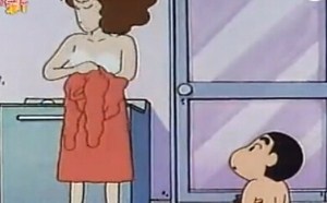 蜡笔小新这是胸罩女人才可以穿的哦 蜡笔小新这是胸罩女人才可以穿的哦