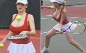 打网球大胸美女 大咪咪色系图片